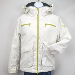 Size S Five Fifty Five White Waterproof 2-Layer Shell Snow Jacket + Fleece Inner
